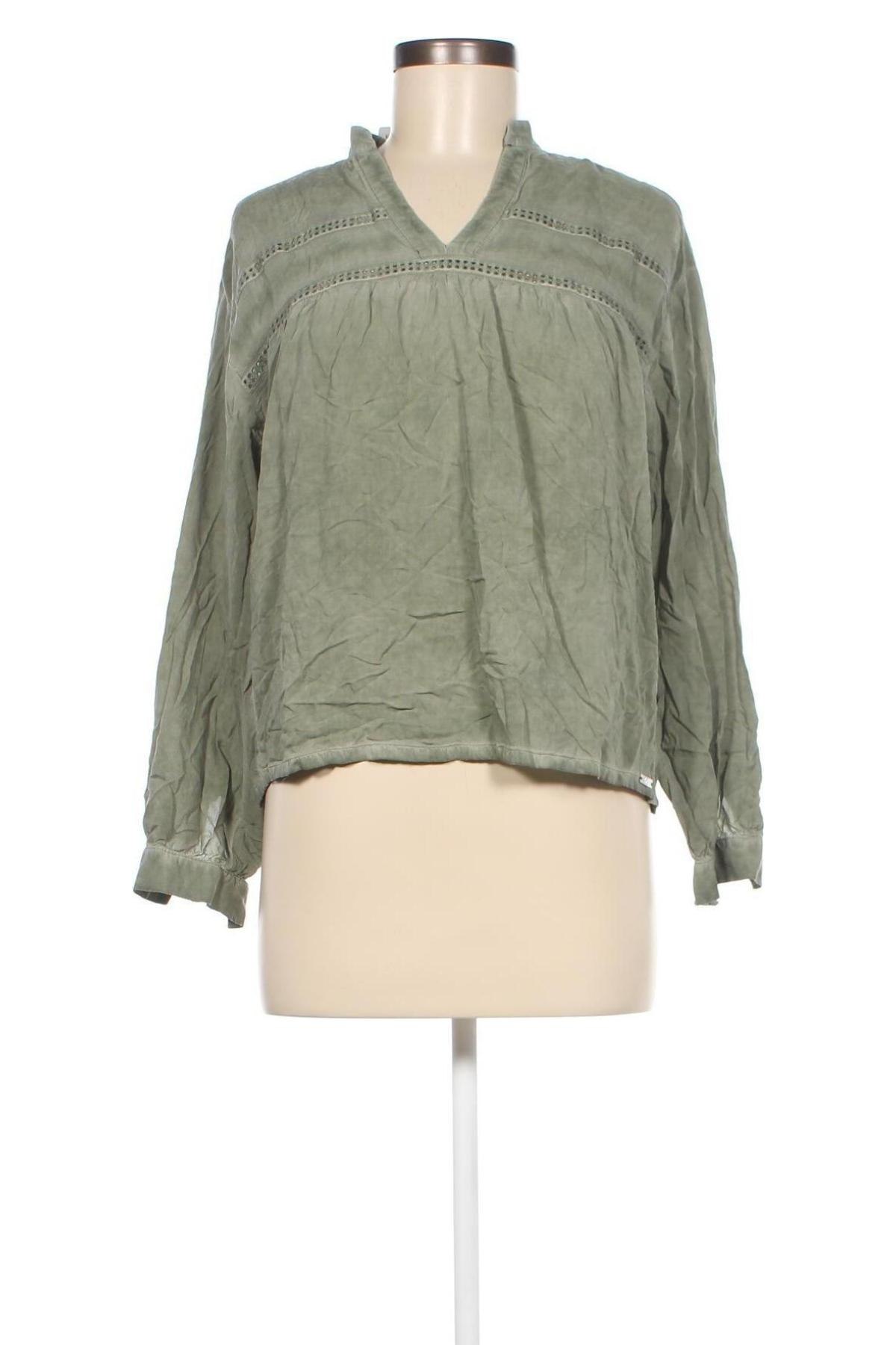 Дамска блуза Q/S by S.Oliver, Размер S, Цвят Зелен, Цена 17,28 лв.