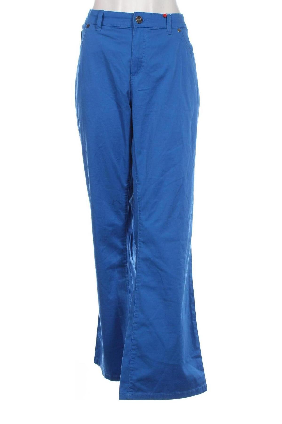 Дамски панталон Sheego, Размер XXL, Цвят Син, 97% памук, 3% еластан, Цена 89,25 лв.