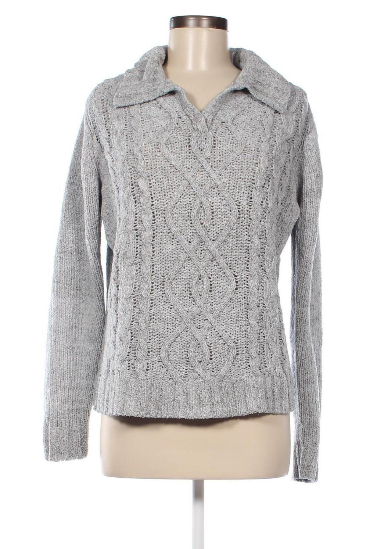 Γυναικείο πουλόβερ Basic Editions, Μέγεθος M, Χρώμα Γκρί, Τιμή 22,27 €