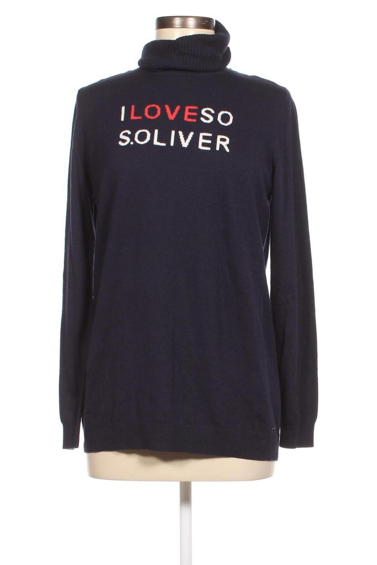 Дамски пуловер S.Oliver, Размер M, Цвят Син, Цена 135,00 лв.