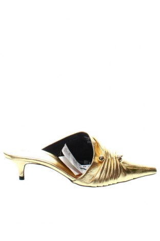 Papuci Zara, Mărime 38, Culoare Auriu, Preț 177,63 Lei