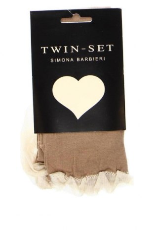 Чорапи TWINSET, Размер S, Цвят Бежов, Цена 35,19 лв.