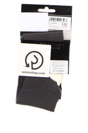 Чорапи TWINSET, Размер L, Цвят Сив, Цена 69,00 лв.