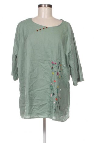 Γυναικεία μπλούζα, Μέγεθος 5XL, Χρώμα Πράσινο, Τιμή 11,75 €