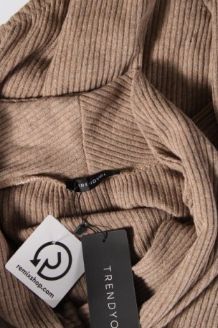 Γυναικεία μπλούζα-Κορμάκι Trendyol, Μέγεθος M, Χρώμα Καφέ, Τιμή 5,57 €