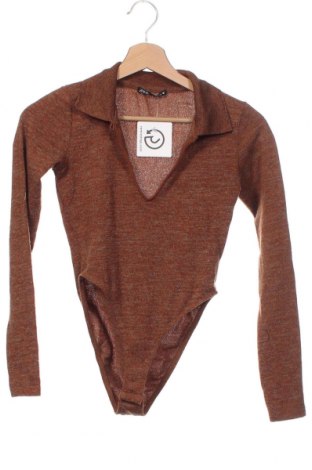 Дамска блуза - боди Zara, Размер S, Цвят Кафяв, Цена 54,00 лв.