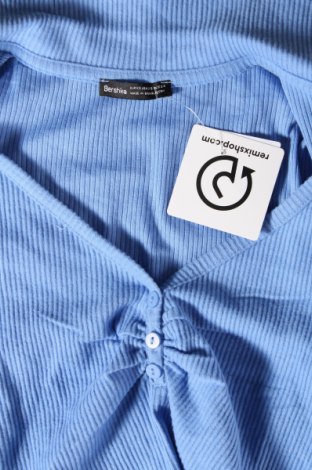 Damen Shirt Bershka, Größe XS, Farbe Blau, Preis 2,40 €