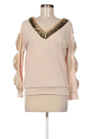 Γυναικεία μπλούζα ChicMe, Μέγεθος S, Χρώμα  Μπέζ, Τιμή 2,82 €
