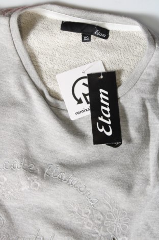 Γυναικεία μπλούζα Etam, Μέγεθος XS, Χρώμα Γκρί, Τιμή 4,08 €