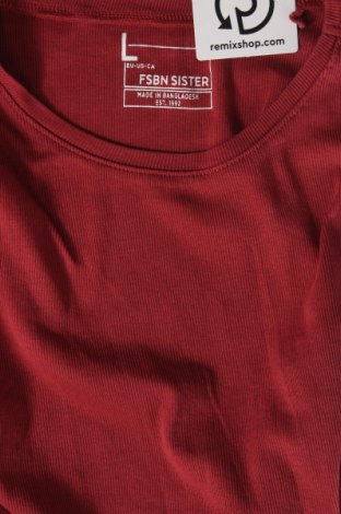 Γυναικεία μπλούζα FSBN Sister, Μέγεθος L, Χρώμα Κόκκινο, Τιμή 4,00 €
