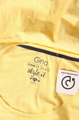 Дамска блуза Gina, Размер XXL, Цвят Жълт, Цена 19,00 лв.