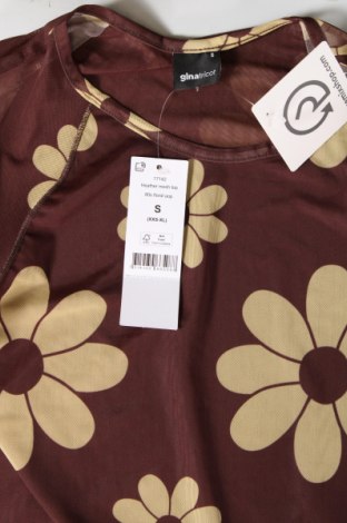 Дамска блуза Gina Tricot, Размер S, Цвят Кафяв, Цена 9,60 лв.