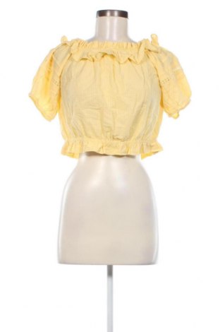 Дамска блуза H&M Divided, Размер M, Цвят Жълт, Цена 5,32 лв.