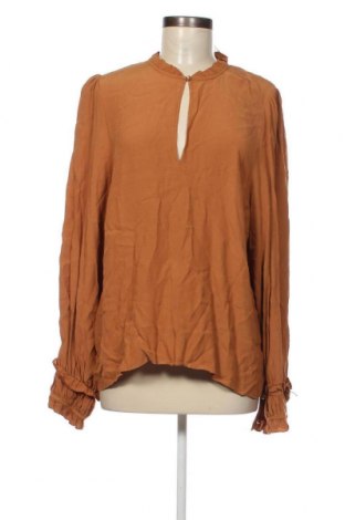 Γυναικεία μπλούζα Naf Naf, Μέγεθος XL, Χρώμα Καφέ, Τιμή 18,18 €