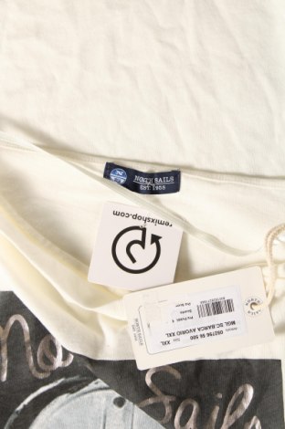 Γυναικεία μπλούζα North Sails, Μέγεθος XXL, Χρώμα Εκρού, Τιμή 15,25 €