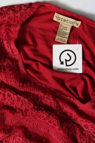 Γυναικεία μπλούζα Notations, Μέγεθος L, Χρώμα Κόκκινο, Τιμή 9,62 €