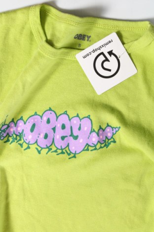 Damen Shirt Obey, Größe S, Farbe Grün, Preis 52,58 €