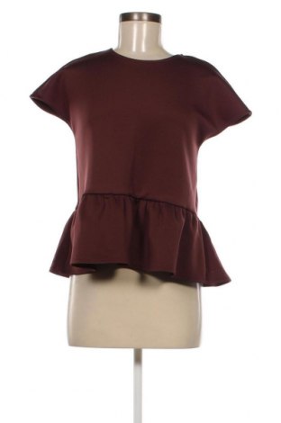 Дамска блуза Pieces, Размер M, Цвят Кафяв, Цена 14,90 лв.