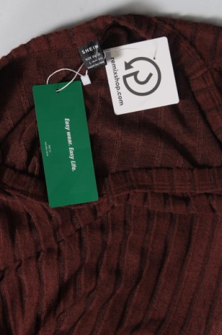 Дамска блуза SHEIN, Размер L, Цвят Кафяв, Цена 30,97 лв.