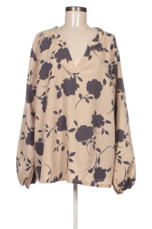 Дамска блуза SHEIN, Размер 4XL, Цвят Бежов, Цена 18,43 лв.