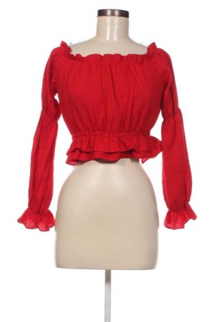 Дамска блуза SHEIN, Размер XS, Цвят Червен, Цена 4,94 лв.