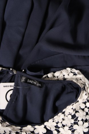 Γυναικεία μπλούζα SHEIN, Μέγεθος 3XL, Χρώμα Μπλέ, Τιμή 11,75 €