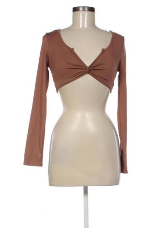 Дамска блуза SHEIN, Размер XS, Цвят Кафяв, Цена 3,99 лв.