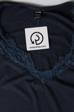 Γυναικεία μπλούζα SHEIN, Μέγεθος L, Χρώμα Μπλέ, Τιμή 11,75 €