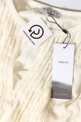 Γυναικεία μπλούζα SUNCOO, Μέγεθος S, Χρώμα Εκρού, Τιμή 22,08 €