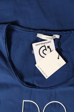 Γυναικεία μπλούζα Supermom, Μέγεθος M, Χρώμα Μπλέ, Τιμή 3,84 €