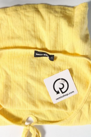 Γυναικεία μπλούζα Tally Weijl, Μέγεθος XS, Χρώμα Κίτρινο, Τιμή 3,06 €