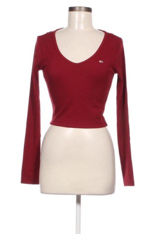 Bluză de femei Tommy Jeans, Mărime S, Culoare Roșu, Preț 598,68 Lei