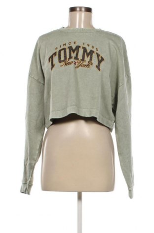 Bluză de femei Tommy Jeans, Mărime M, Culoare Verde, Preț 209,54 Lei