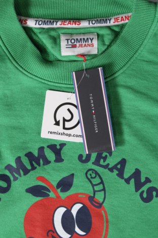 Bluză de femei Tommy Jeans, Mărime XL, Culoare Verde, Preț 209,54 Lei