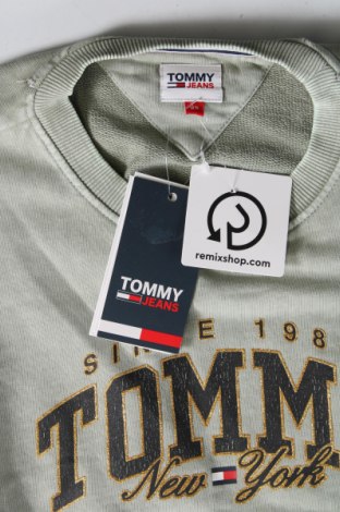 Дамска блуза Tommy Jeans, Размер XS, Цвят Зелен, Цена 74,62 лв.