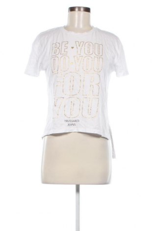 Damen Shirt Trussardi Jeans, Größe M, Farbe Weiß, Preis 22,55 €