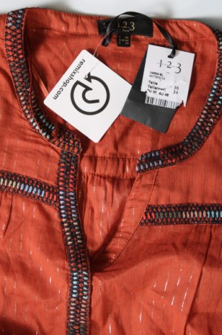 Γυναικεία μπλούζα Un Deux Trois, Μέγεθος XS, Χρώμα Πορτοκαλί, Τιμή 7,89 €