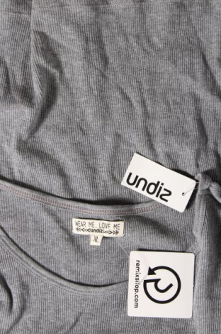 Дамска блуза Undiz, Размер XL, Цвят Сив, Цена 8,64 лв.