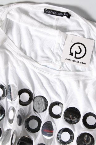 Γυναικεία μπλούζα Via Delle Rose, Μέγεθος M, Χρώμα Λευκό, Τιμή 17,39 €