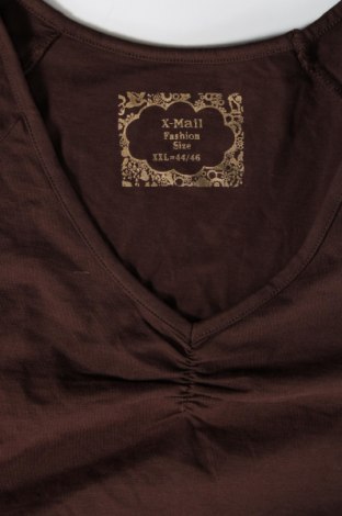 Γυναικεία μπλούζα X-Mail, Μέγεθος XXL, Χρώμα Καφέ, Τιμή 10,58 €