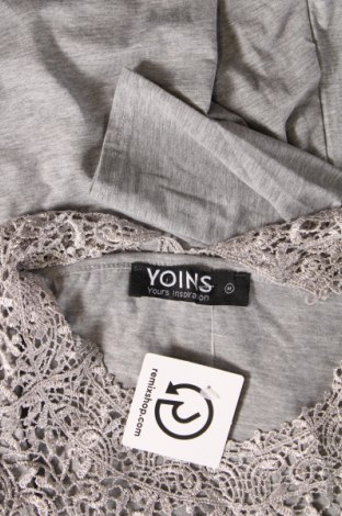 Дамска блуза Yoins, Размер M, Цвят Сив, Цена 5,89 лв.