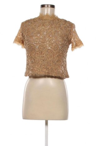 Дамска блуза Zara Trafaluc, Размер S, Цвят Бежов, Цена 20,38 лв.