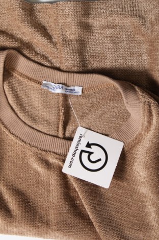Дамска блуза Zara Trafaluc, Размер M, Цвят Кафяв, Цена 9,00 лв.