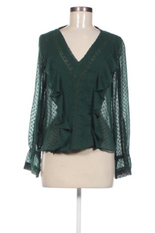 Bluză de femei Zara Trafaluc, Mărime XS, Culoare Verde, Preț 26,32 Lei