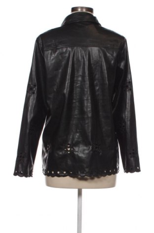 Γυναικείο δερμάτινο πουκάμισο, Μέγεθος M, Χρώμα Μαύρο, Τιμή 3,87 €