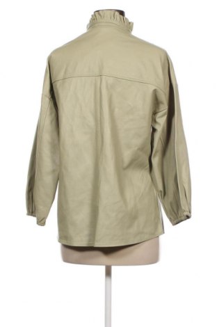 Γυναικείο δερμάτινο πουκάμισο Iben, Μέγεθος S, Χρώμα Πράσινο, Τιμή 85,98 €