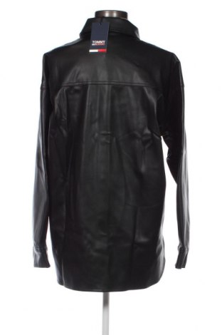Dámska kožená bunda  Tommy Jeans, Veľkosť S, Farba Čierna, Cena  103,20 €