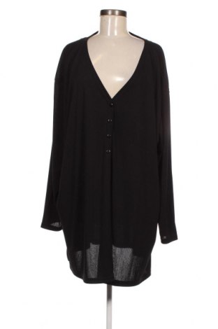 Γυναικείο πουκάμισο, Μέγεθος 4XL, Χρώμα Μαύρο, Τιμή 9,28 €