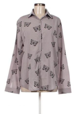 Γυναικείο πουκάμισο, Μέγεθος 4XL, Χρώμα Γκρί, Τιμή 15,46 €