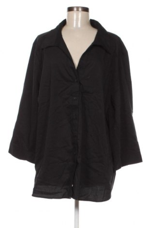 Γυναικείο πουκάμισο Avella, Μέγεθος 3XL, Χρώμα Μαύρο, Τιμή 24,74 €
